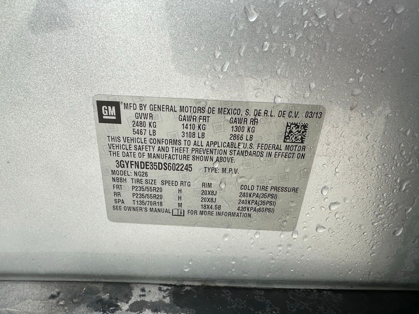 2013 Cadillac SRX Performance