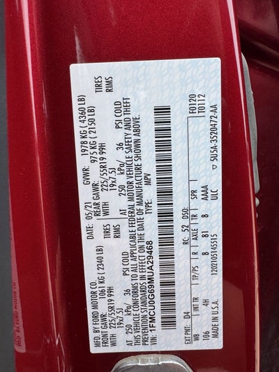 2021 Ford Escape SE