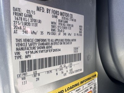 2015 Ford Expedition EL Platinum