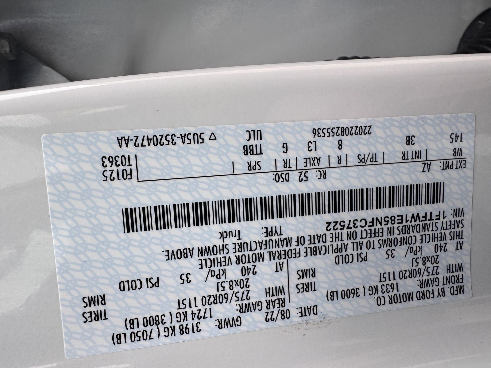 2022 Ford F-150 Platinum