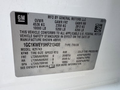 2017 Chevrolet Silverado 2500HD LTZ