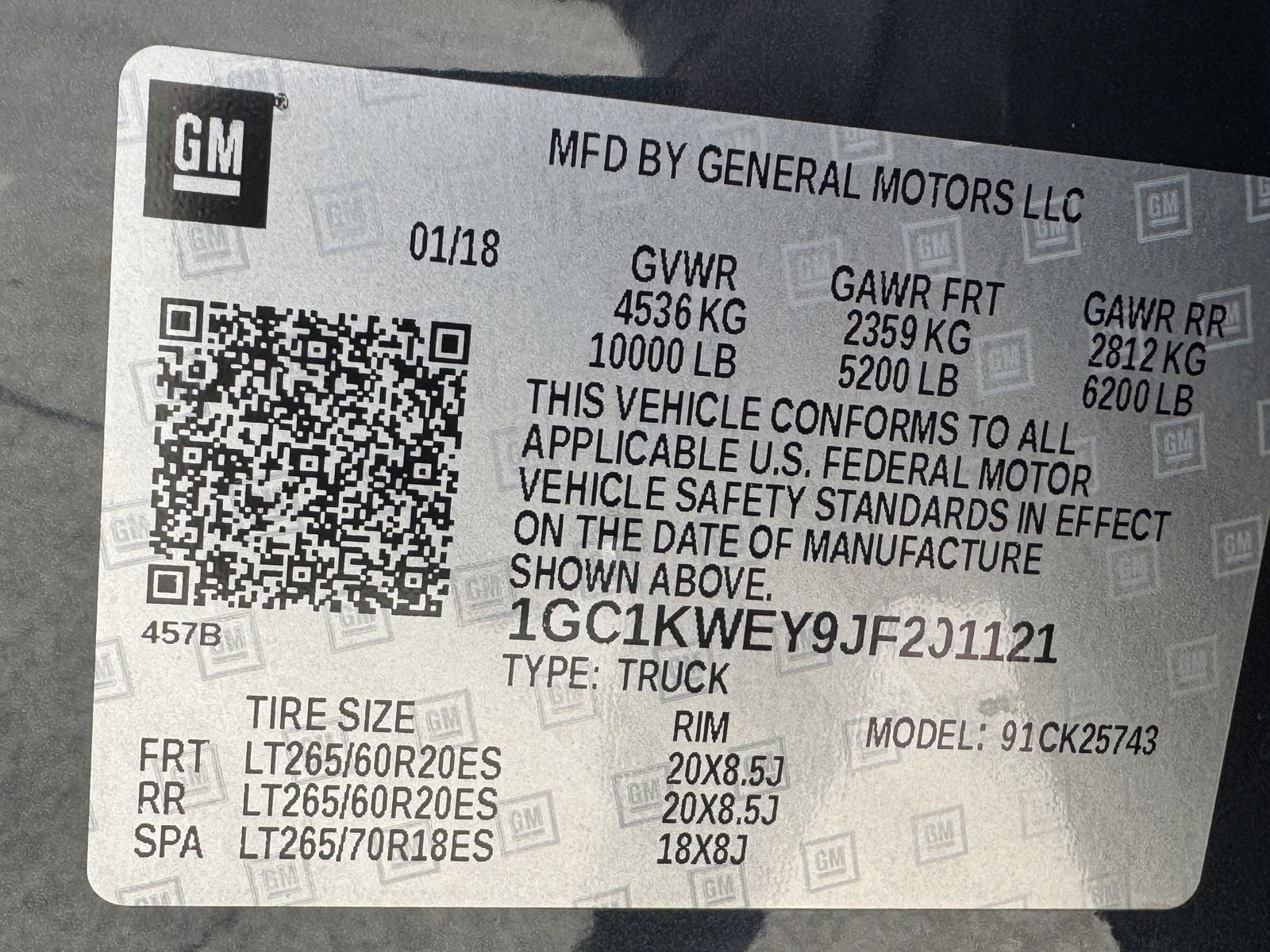 2018 Chevrolet Silverado 2500HD LTZ