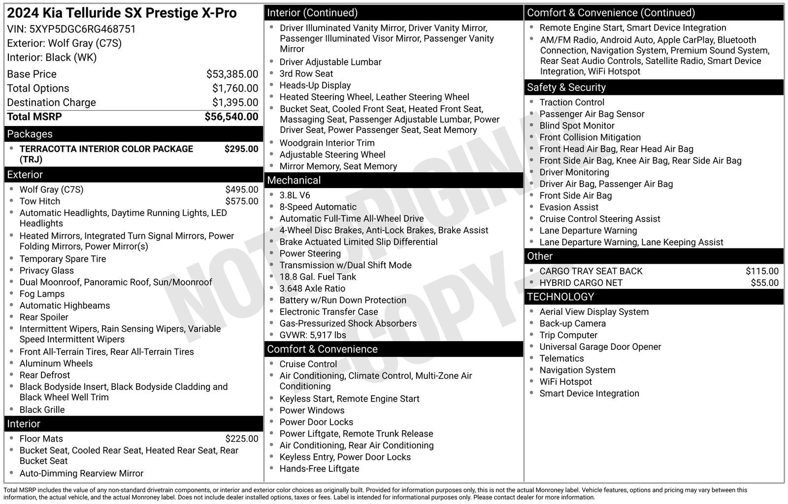 2024 Kia Telluride SX-Prestige X-Pro