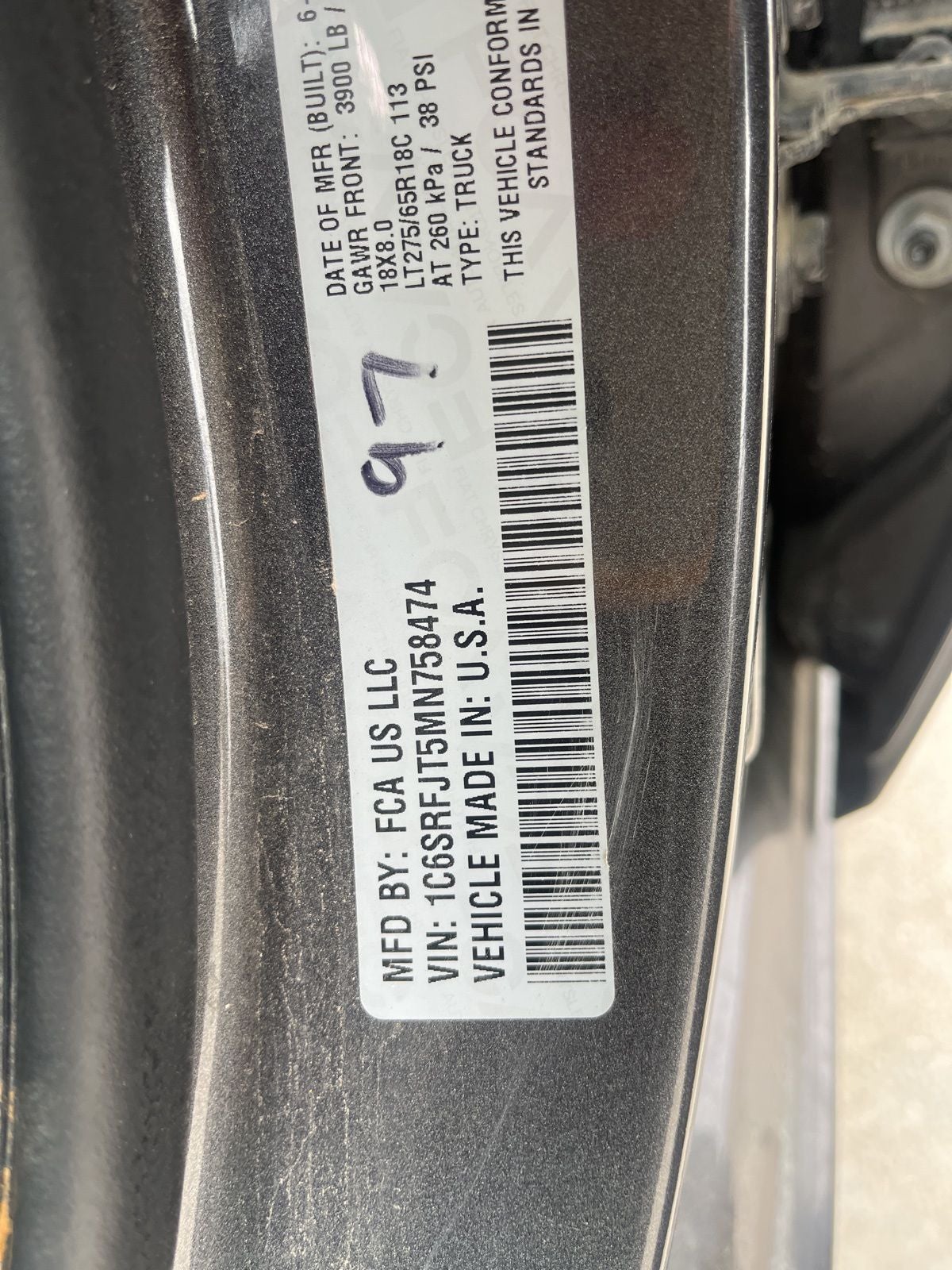 2021 RAM 1500 Laramie