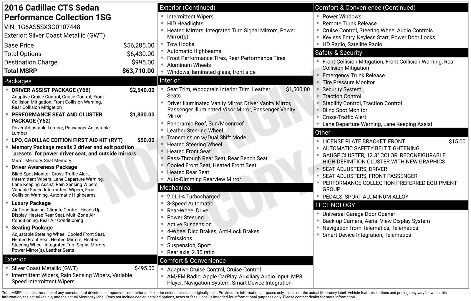 2016 Cadillac CTS 2.0L Turbo Performance