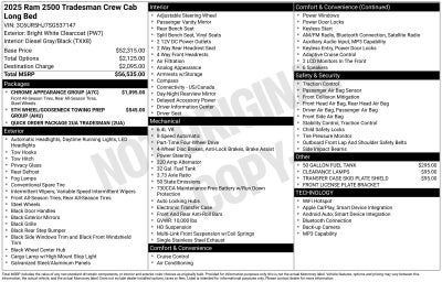 2025 RAM 2500 Tradesman