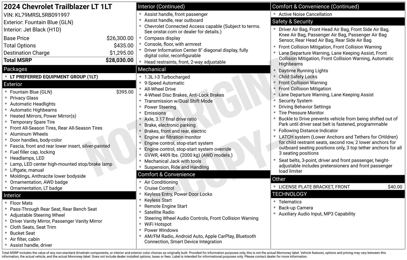 2024 Chevrolet TrailBlazer LT